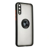 Huawei P40 Lite E Montreal Yüzüklü Silikon Kapak - Siyah