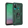 Huawei P40 Lite Uyumlu E Kılıf Sofya Yüzüklü Silikon Kapak - Yeşil