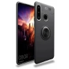 Huawei Y6P Uyumlu Kılıf Range Yüzüklü Silikon - Siyah