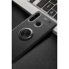 Huawei Y6P Uyumlu Kılıf Range Yüzüklü Silikon - Siyah