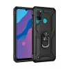 Huawei Y6P Uyumlu Kılıf Sofya Yüzüklü Silikon Kapak - Siyah