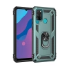 Huawei Y6P Uyumlu Kılıf Sofya Yüzüklü Silikon Kapak - Yeşil