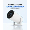 HY300 Mini Projeksiyon 4K Destekli ? Android WiFi Bluetooth