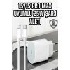 İos Uyumlu Type-c Girişli Hızlı Şarj 15/15 Pro Max Adaptör Ve Kablosu