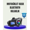 Ip65 Suya Dayanıklı Kask Bluetooth Kulaklık Lcd Ekranlı