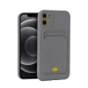 Apple iPhone 11 Kılıf Kelvin Kartvizitli Silikon - Gri