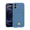 Apple iPhone 11 Kılıf Kelvin Kartvizitli Silikon - Mavi