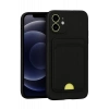 Apple iPhone 11 Kılıf Kelvin Kartvizitli Silikon - Siyah