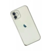 Apple iPhone 11 Kılıf Lensli Silikon - Gümüş