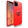 Apple iPhone 11 Pro Kılıf Range Yüzüklü Silikon - Kırmızı