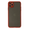 Apple iPhone 11 Pro Max Kılıf Montreal Silikon Kapak - Kırmızı
