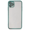 Apple iPhone 11 Pro Max Kılıf Lensli Silikon - Yeşil