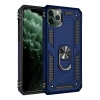 Apple iPhone 11 Pro Max Kılıf Sofya Yüzüklü Silikon Kapak - Lacivert