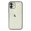 Apple iPhone 12 Kılıf Lensli Silikon - Siyah