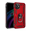 Apple iPhone 12 Mini Kılıf Sofya Yüzüklü Silikon Kapak - Kırmızı