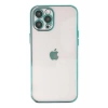 Apple iPhone 12 Pro Max Kılıf Lensli Silikon - Yeşil