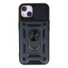 Apple iPhone 13 Kılıf Pars Lens Yüzüklü Silikon - Lacivert