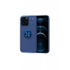 Apple iPhone 13 Pro Kılıf Range Yüzüklü Silikon - Mavi