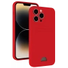 Apple iPhone 13 Pro Max Kılıf Kelvin Kartvizitli Silikon - Kırmızı