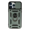 Apple iPhone 13 Pro Max Kılıf Pars Lens Yüzüklü Silikon - Yeşil
