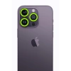 Apple iPhone 13 Pro Max Neon Fosforlu Kamera Lens - Yeşil