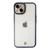 Apple iPhone 14 Plus Kılıf Liva Lens Silikon - Mavi