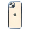 Apple iPhone 14 Plus Kılıf Lensli Silikon - Açık Mavi
