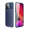 Apple iPhone 14 Pro Kılıf Auto Focus Karbon Kapak - Lacivert