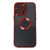 Apple iPhone 14 Pro Kılıf Slot Silikon - Kırmızı