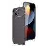 Apple iPhone 15 Kılıf Auto Focus Karbon Kapak - Gri