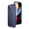 Apple iPhone 15 Kılıf Auto Focus Karbon Kapak - Lacivert