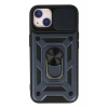 Apple iPhone 15 Kılıf Pars Lens Yüzüklü Silikon - Lacivert