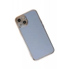 Apple iPhone 15 Kılıf Volet Silikon - Mavi