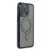 Apple iPhone 15 Pro Kılıf Joke Simli Magneticsafe Kılıf - Lacivert