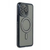 Apple iPhone 15 Pro Max Kılıf Joke Simli Magneticsafe Kılıf - Lacivert