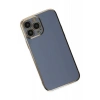 Apple iPhone 15 Pro Max Kılıf Volet Silikon - Mavi