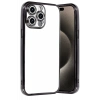 Apple iPhone 15 Pro Max Lensli Silikon - Siyah