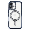 Apple iPhone 16 Kılıf Joke Simli Magneticsafe Kılıf - Lacivert