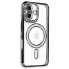 Apple iPhone 16 Kılıf Joke Simli Magneticsafe Kılıf - Siyah