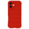 Apple iPhone 16 Kılıf Optimum Silikon - Kırmızı