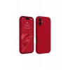 Apple iPhone 16 Plus Kılıf First Silikon - Kırmızı