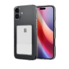 Apple iPhone 16 Plus Kılıf Kart Şeffaf Silikon - Şeffaf