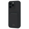 Apple iPhone 16 Plus Kılıf Kelvin Kartvizitli Silikon - Siyah