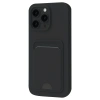 Apple iPhone 16 Pro Kılıf Kelvin Kartvizitli Silikon - Siyah