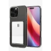 Apple iPhone 16 Pro Max Kılıf Kart Şeffaf Silikon - Şeffaf