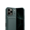 iPhone 17 Pro Max Kelvin Kartvizitli Silikon - Koyu Yeşil