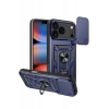 Apple iPhone 17 Pro Pars Lens Yüzüklü Silikon - Lacivert