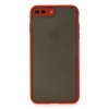Apple iPhone 7 Plus Kılıf Montreal Silikon Kapak - Kırmızı