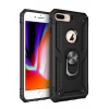 Apple iPhone 7 Plus Kılıf Sofya Yüzüklü Silikon Kapak - Siyah
