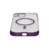 Joko Apple iPhone 12 Uyumlu Hilton Magsafe Kapak - Derin Mor
